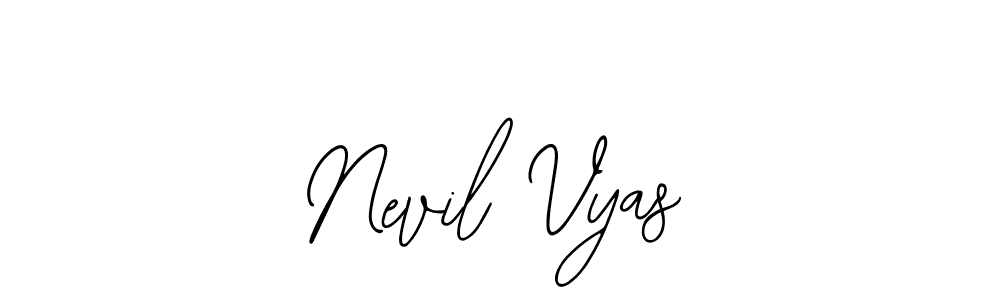 Make a short Nevil Vyas signature style. Manage your documents anywhere anytime using Bearetta-2O07w. Create and add eSignatures, submit forms, share and send files easily. Nevil Vyas signature style 12 images and pictures png