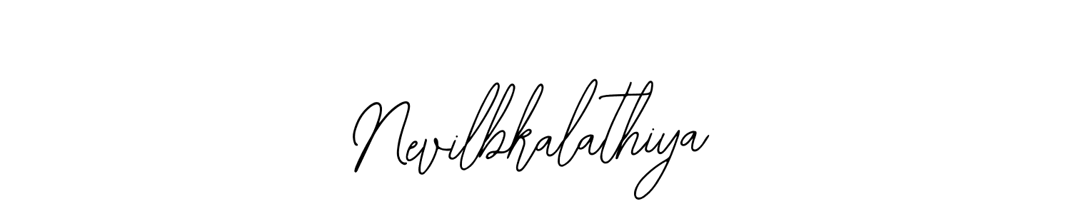 How to make Nevilbkalathiya signature? Bearetta-2O07w is a professional autograph style. Create handwritten signature for Nevilbkalathiya name. Nevilbkalathiya signature style 12 images and pictures png