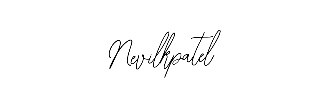 How to Draw Nevilkpatel signature style? Bearetta-2O07w is a latest design signature styles for name Nevilkpatel. Nevilkpatel signature style 12 images and pictures png