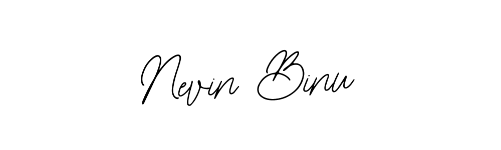 Use a signature maker to create a handwritten signature online. With this signature software, you can design (Bearetta-2O07w) your own signature for name Nevin Binu. Nevin Binu signature style 12 images and pictures png