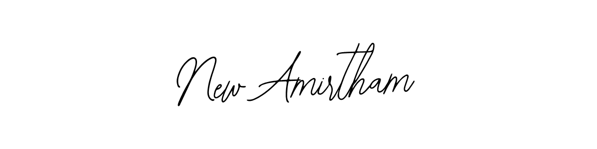 How to make New Amirtham name signature. Use Bearetta-2O07w style for creating short signs online. This is the latest handwritten sign. New Amirtham signature style 12 images and pictures png