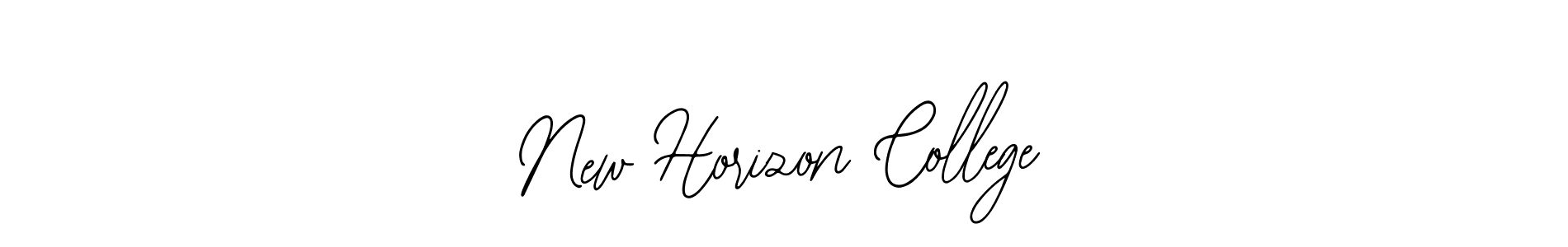 Also You can easily find your signature by using the search form. We will create New Horizon College name handwritten signature images for you free of cost using Bearetta-2O07w sign style. New Horizon College signature style 12 images and pictures png