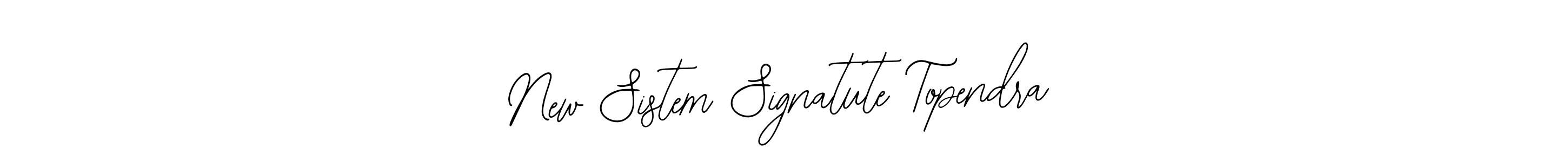 How to make New Sistem Signatute Topendra name signature. Use Bearetta-2O07w style for creating short signs online. This is the latest handwritten sign. New Sistem Signatute Topendra signature style 12 images and pictures png