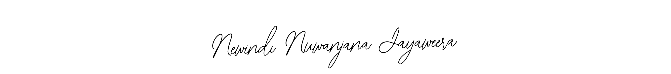 How to make Newindi Nuwanjana Jayaweera name signature. Use Bearetta-2O07w style for creating short signs online. This is the latest handwritten sign. Newindi Nuwanjana Jayaweera signature style 12 images and pictures png