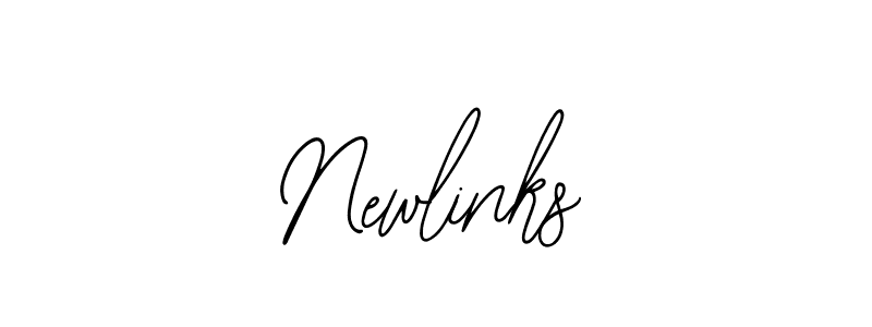 Newlinks stylish signature style. Best Handwritten Sign (Bearetta-2O07w) for my name. Handwritten Signature Collection Ideas for my name Newlinks. Newlinks signature style 12 images and pictures png