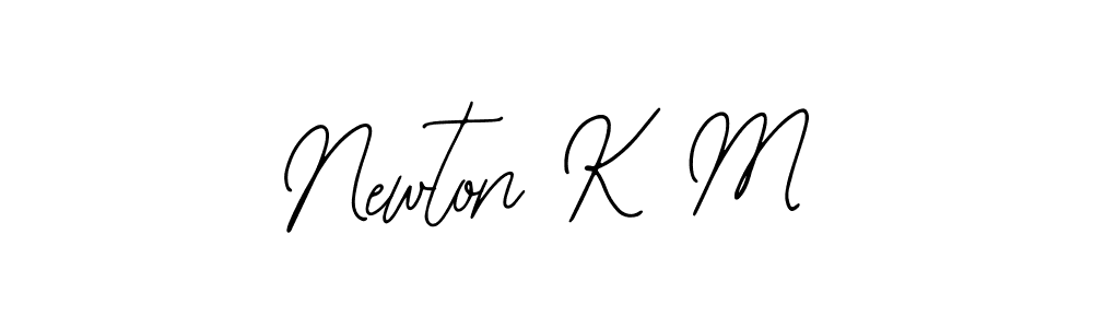 Similarly Bearetta-2O07w is the best handwritten signature design. Signature creator online .You can use it as an online autograph creator for name Newton K M. Newton K M signature style 12 images and pictures png