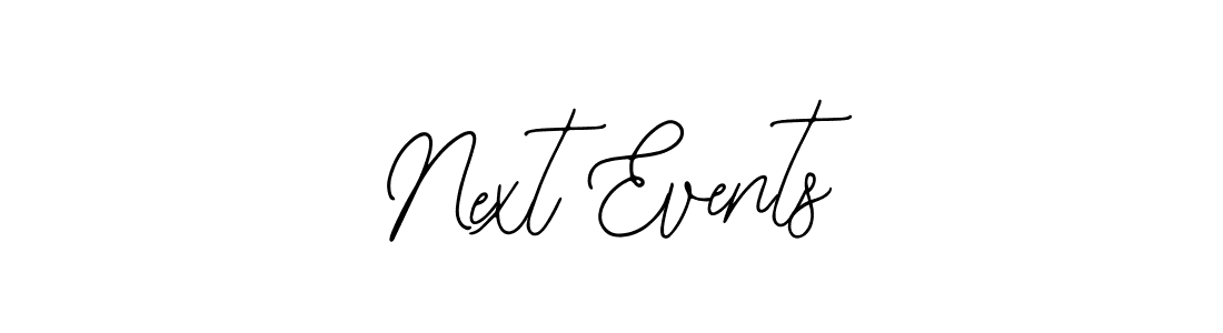 Create a beautiful signature design for name Next Events. With this signature (Bearetta-2O07w) fonts, you can make a handwritten signature for free. Next Events signature style 12 images and pictures png