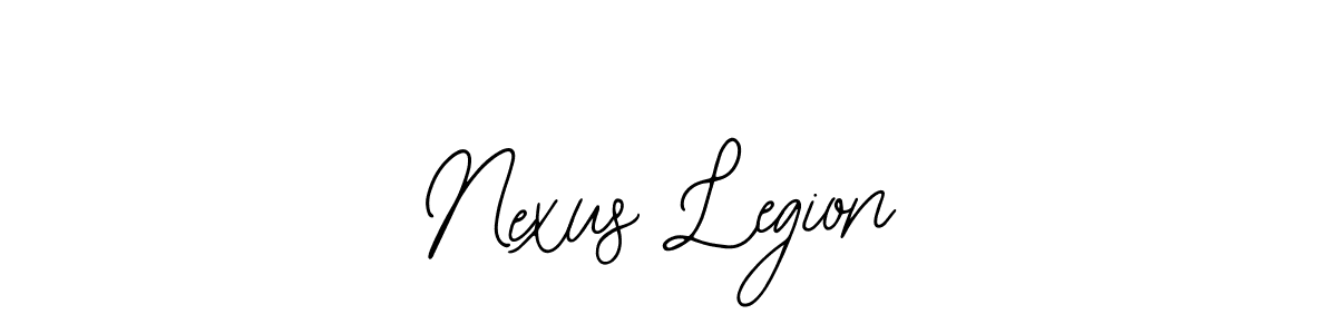 Use a signature maker to create a handwritten signature online. With this signature software, you can design (Bearetta-2O07w) your own signature for name Nexus Legion. Nexus Legion signature style 12 images and pictures png