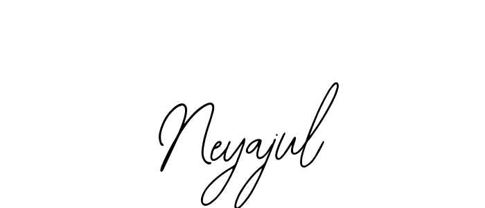 Also You can easily find your signature by using the search form. We will create Neyajul name handwritten signature images for you free of cost using Bearetta-2O07w sign style. Neyajul signature style 12 images and pictures png