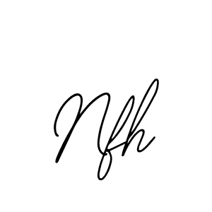 if you are searching for the best signature style for your name Nfh. so please give up your signature search. here we have designed multiple signature styles  using Bearetta-2O07w. Nfh signature style 12 images and pictures png