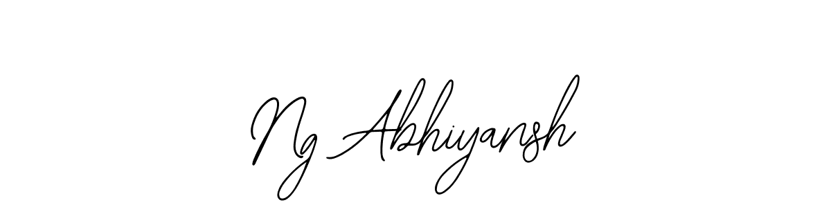 Design your own signature with our free online signature maker. With this signature software, you can create a handwritten (Bearetta-2O07w) signature for name Ng Abhiyansh. Ng Abhiyansh signature style 12 images and pictures png