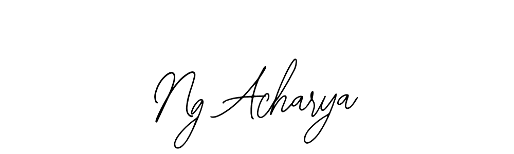 Use a signature maker to create a handwritten signature online. With this signature software, you can design (Bearetta-2O07w) your own signature for name Ng Acharya. Ng Acharya signature style 12 images and pictures png