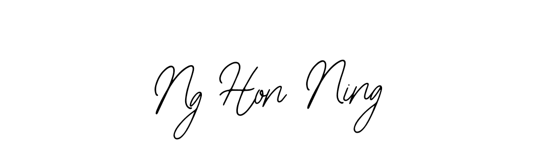 How to make Ng Hon Ning name signature. Use Bearetta-2O07w style for creating short signs online. This is the latest handwritten sign. Ng Hon Ning signature style 12 images and pictures png