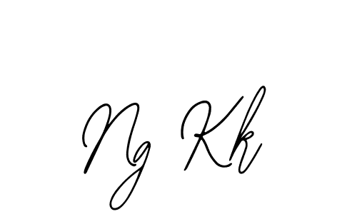 You should practise on your own different ways (Bearetta-2O07w) to write your name (Ng Kk) in signature. don't let someone else do it for you. Ng Kk signature style 12 images and pictures png