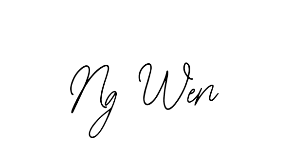 Ng Wen stylish signature style. Best Handwritten Sign (Bearetta-2O07w) for my name. Handwritten Signature Collection Ideas for my name Ng Wen. Ng Wen signature style 12 images and pictures png