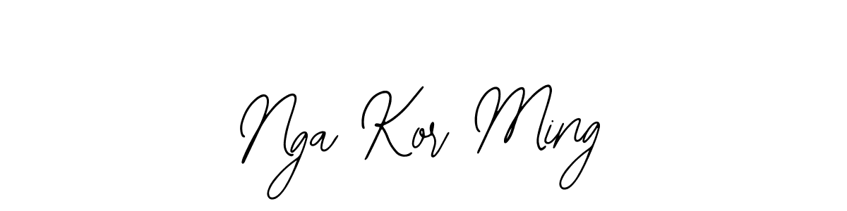 It looks lik you need a new signature style for name Nga Kor Ming. Design unique handwritten (Bearetta-2O07w) signature with our free signature maker in just a few clicks. Nga Kor Ming signature style 12 images and pictures png