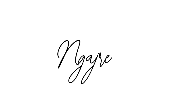 How to make Ngajre name signature. Use Bearetta-2O07w style for creating short signs online. This is the latest handwritten sign. Ngajre signature style 12 images and pictures png