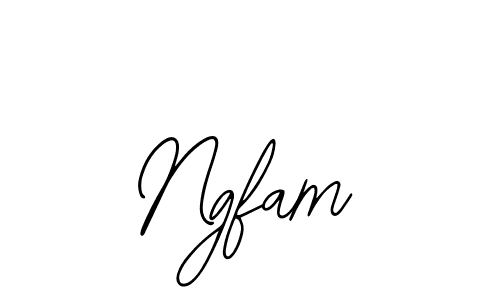 Use a signature maker to create a handwritten signature online. With this signature software, you can design (Bearetta-2O07w) your own signature for name Ngfam. Ngfam signature style 12 images and pictures png