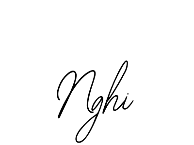 How to make Nghi name signature. Use Bearetta-2O07w style for creating short signs online. This is the latest handwritten sign. Nghi signature style 12 images and pictures png
