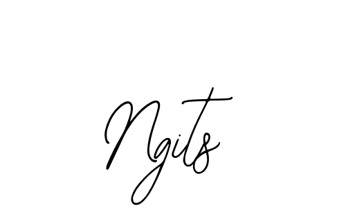 if you are searching for the best signature style for your name Ngits. so please give up your signature search. here we have designed multiple signature styles  using Bearetta-2O07w. Ngits signature style 12 images and pictures png