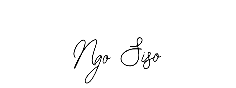 How to make Ngo Siso name signature. Use Bearetta-2O07w style for creating short signs online. This is the latest handwritten sign. Ngo Siso signature style 12 images and pictures png