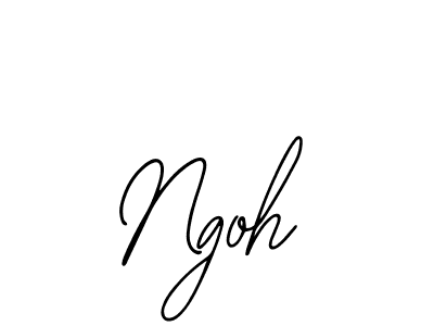 The best way (Bearetta-2O07w) to make a short signature is to pick only two or three words in your name. The name Ngoh include a total of six letters. For converting this name. Ngoh signature style 12 images and pictures png