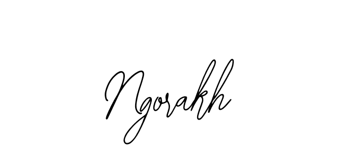 How to make Ngorakh signature? Bearetta-2O07w is a professional autograph style. Create handwritten signature for Ngorakh name. Ngorakh signature style 12 images and pictures png