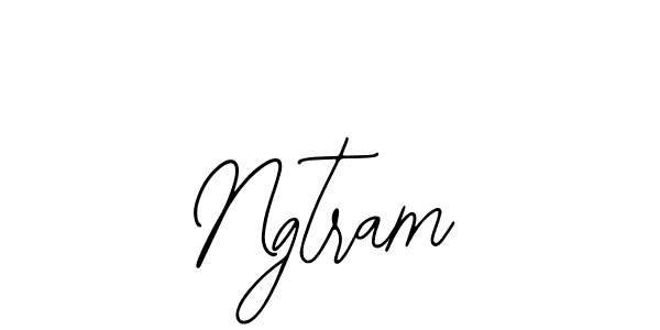 How to make Ngtram name signature. Use Bearetta-2O07w style for creating short signs online. This is the latest handwritten sign. Ngtram signature style 12 images and pictures png
