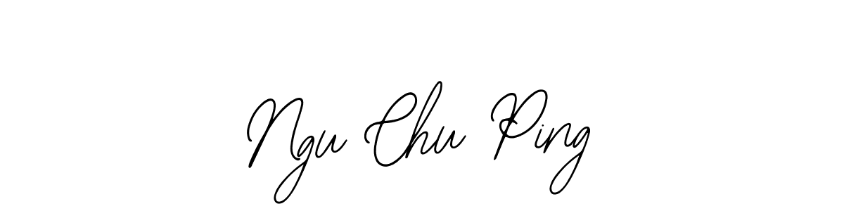 Make a beautiful signature design for name Ngu Chu Ping. With this signature (Bearetta-2O07w) style, you can create a handwritten signature for free. Ngu Chu Ping signature style 12 images and pictures png