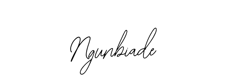 Similarly Bearetta-2O07w is the best handwritten signature design. Signature creator online .You can use it as an online autograph creator for name Ngunbiade. Ngunbiade signature style 12 images and pictures png