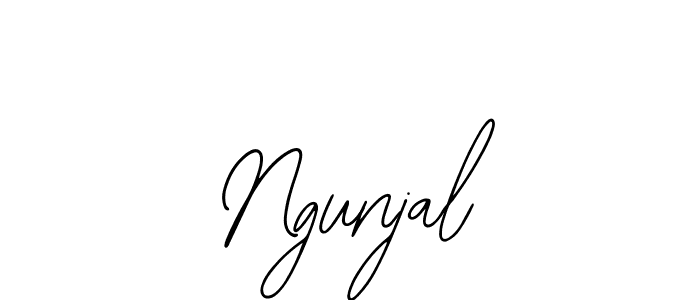 How to make Ngunjal name signature. Use Bearetta-2O07w style for creating short signs online. This is the latest handwritten sign. Ngunjal signature style 12 images and pictures png