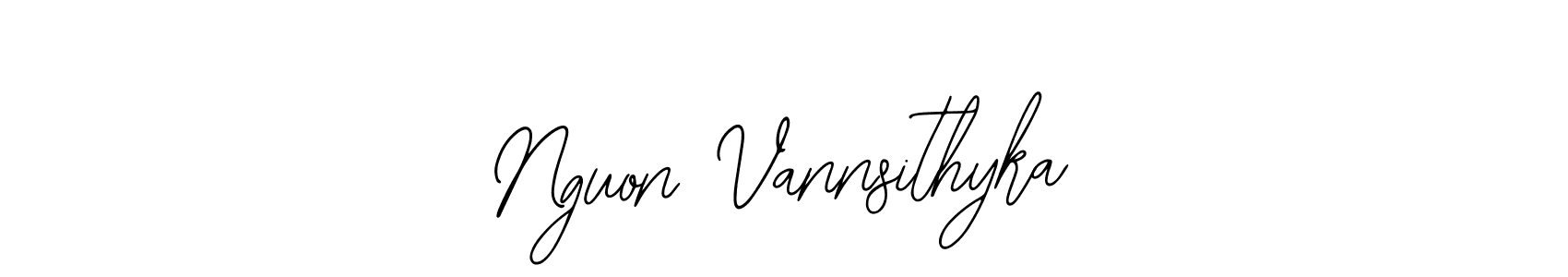 Use a signature maker to create a handwritten signature online. With this signature software, you can design (Bearetta-2O07w) your own signature for name Nguon Vannsithyka. Nguon Vannsithyka signature style 12 images and pictures png