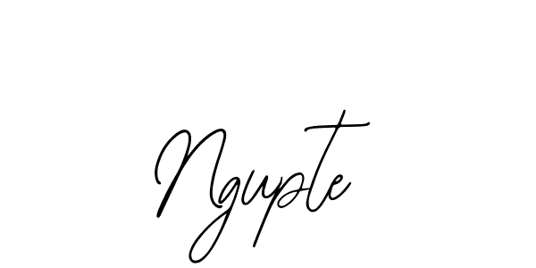 How to Draw Ngupte signature style? Bearetta-2O07w is a latest design signature styles for name Ngupte. Ngupte signature style 12 images and pictures png