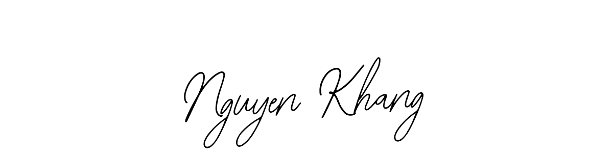 Use a signature maker to create a handwritten signature online. With this signature software, you can design (Bearetta-2O07w) your own signature for name Nguyen Khang. Nguyen Khang signature style 12 images and pictures png