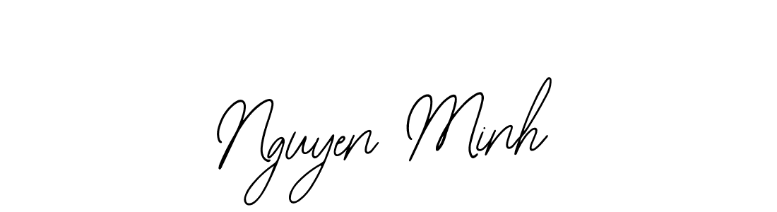 Design your own signature with our free online signature maker. With this signature software, you can create a handwritten (Bearetta-2O07w) signature for name Nguyen Minh. Nguyen Minh signature style 12 images and pictures png