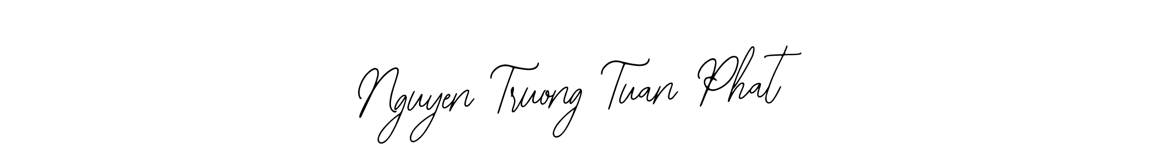 You should practise on your own different ways (Bearetta-2O07w) to write your name (Nguyen Truong Tuan Phat) in signature. don't let someone else do it for you. Nguyen Truong Tuan Phat signature style 12 images and pictures png