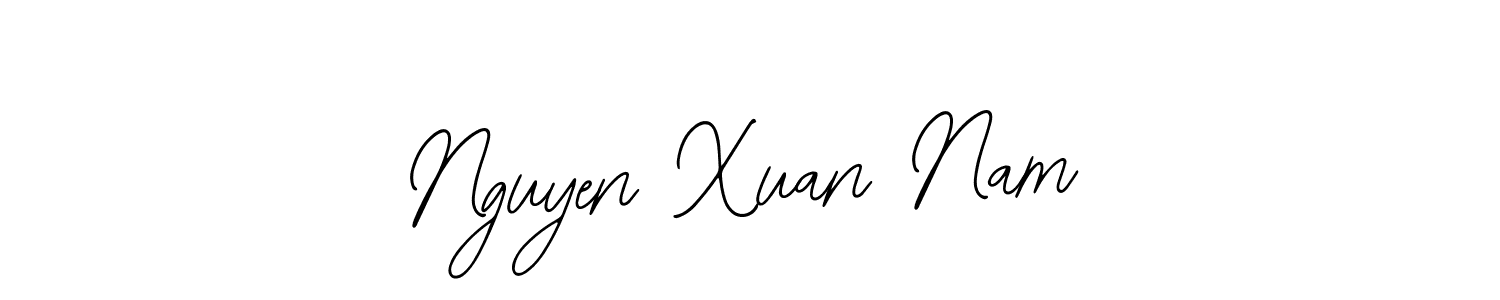 Design your own signature with our free online signature maker. With this signature software, you can create a handwritten (Bearetta-2O07w) signature for name Nguyen Xuan Nam. Nguyen Xuan Nam signature style 12 images and pictures png