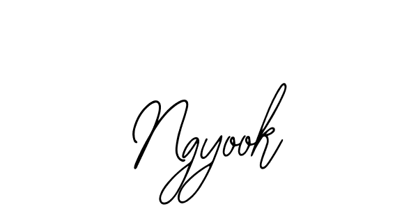 Use a signature maker to create a handwritten signature online. With this signature software, you can design (Bearetta-2O07w) your own signature for name Ngyook. Ngyook signature style 12 images and pictures png