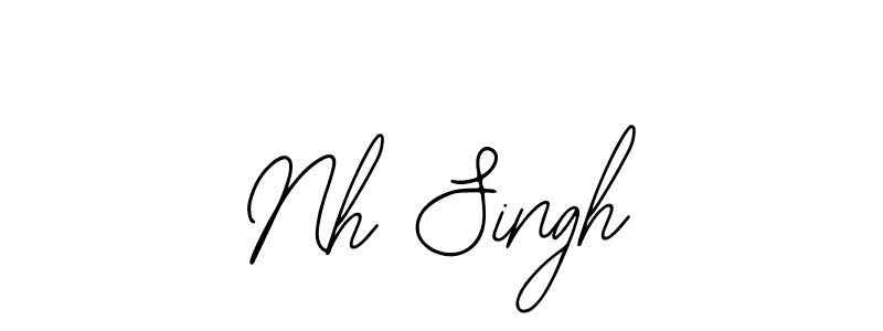 Use a signature maker to create a handwritten signature online. With this signature software, you can design (Bearetta-2O07w) your own signature for name Nh Singh. Nh Singh signature style 12 images and pictures png