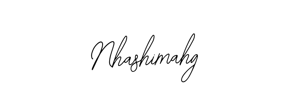 Use a signature maker to create a handwritten signature online. With this signature software, you can design (Bearetta-2O07w) your own signature for name Nhashimahg. Nhashimahg signature style 12 images and pictures png