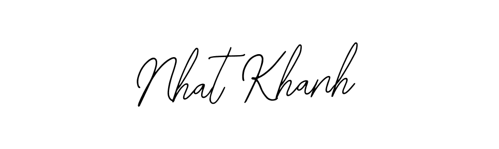 Bearetta-2O07w is a professional signature style that is perfect for those who want to add a touch of class to their signature. It is also a great choice for those who want to make their signature more unique. Get Nhat Khanh name to fancy signature for free. Nhat Khanh signature style 12 images and pictures png