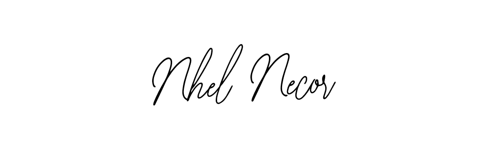How to Draw Nhel Necor signature style? Bearetta-2O07w is a latest design signature styles for name Nhel Necor. Nhel Necor signature style 12 images and pictures png