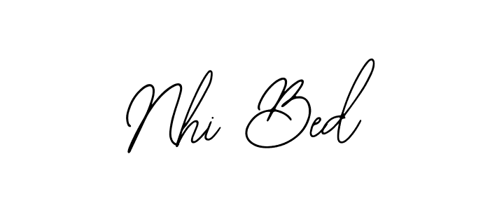 The best way (Bearetta-2O07w) to make a short signature is to pick only two or three words in your name. The name Nhi Bed include a total of six letters. For converting this name. Nhi Bed signature style 12 images and pictures png