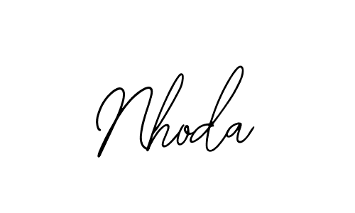 Nhoda stylish signature style. Best Handwritten Sign (Bearetta-2O07w) for my name. Handwritten Signature Collection Ideas for my name Nhoda. Nhoda signature style 12 images and pictures png