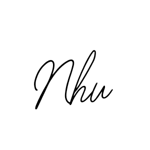 Make a beautiful signature design for name Nhu. With this signature (Bearetta-2O07w) style, you can create a handwritten signature for free. Nhu signature style 12 images and pictures png