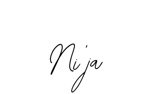 Also we have Ni'ja name is the best signature style. Create professional handwritten signature collection using Bearetta-2O07w autograph style. Ni'ja signature style 12 images and pictures png