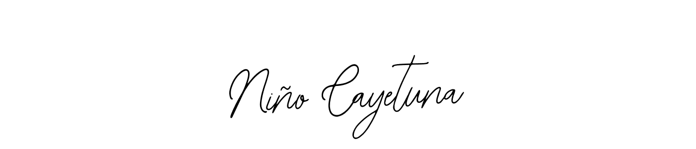 It looks lik you need a new signature style for name Niño Cayetuna. Design unique handwritten (Bearetta-2O07w) signature with our free signature maker in just a few clicks. Niño Cayetuna signature style 12 images and pictures png