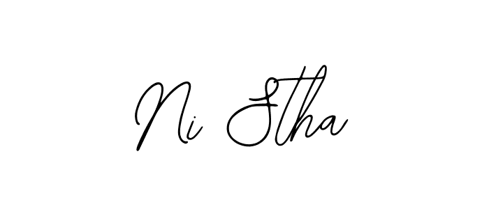 How to make Ni Stha signature? Bearetta-2O07w is a professional autograph style. Create handwritten signature for Ni Stha name. Ni Stha signature style 12 images and pictures png