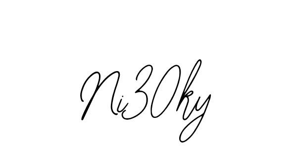 Ni30ky stylish signature style. Best Handwritten Sign (Bearetta-2O07w) for my name. Handwritten Signature Collection Ideas for my name Ni30ky. Ni30ky signature style 12 images and pictures png