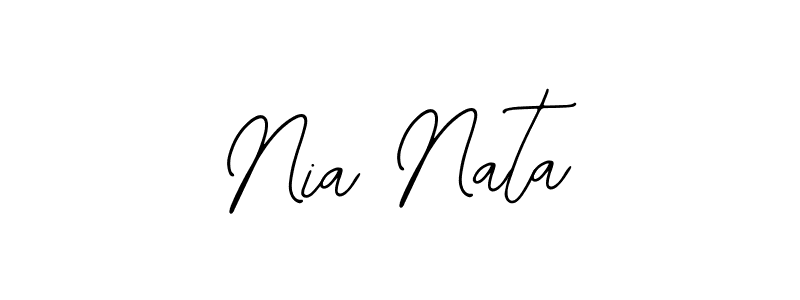You should practise on your own different ways (Bearetta-2O07w) to write your name (Nia Nata) in signature. don't let someone else do it for you. Nia Nata signature style 12 images and pictures png